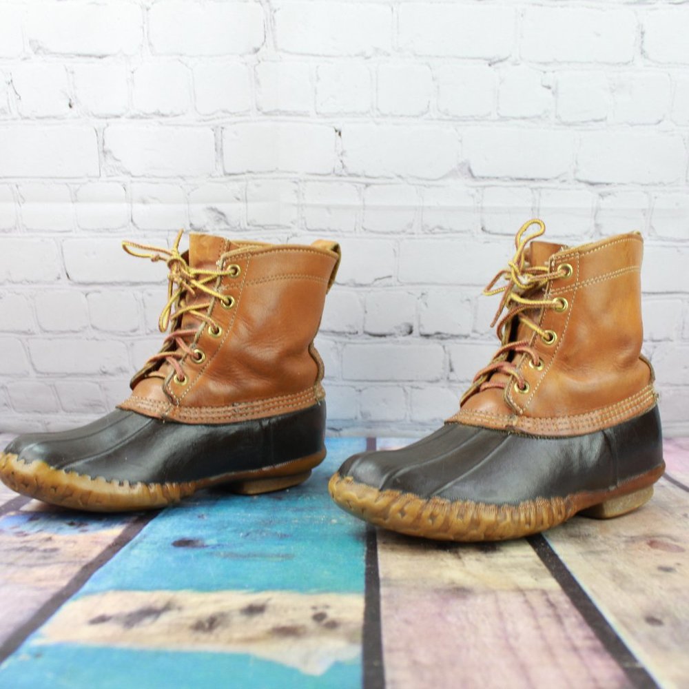 Vtg LL BEAN Maine Hunting Shoe Duck Boots Size 7 M - Picture 2 of 9
